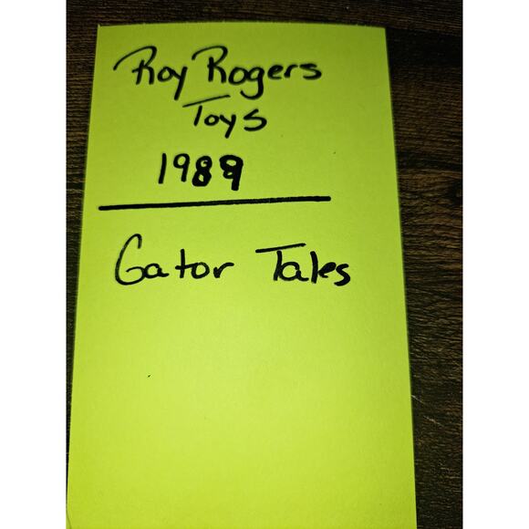 Roy Rogers 1989 Gator Tales Toys - Picture 6 of 6